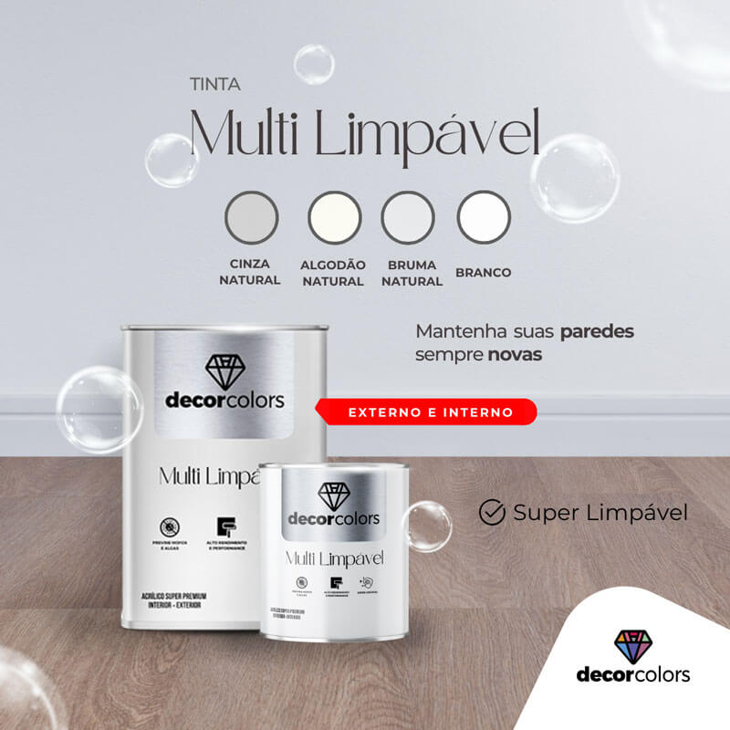tinta multi limpável lata 18L interno e externo