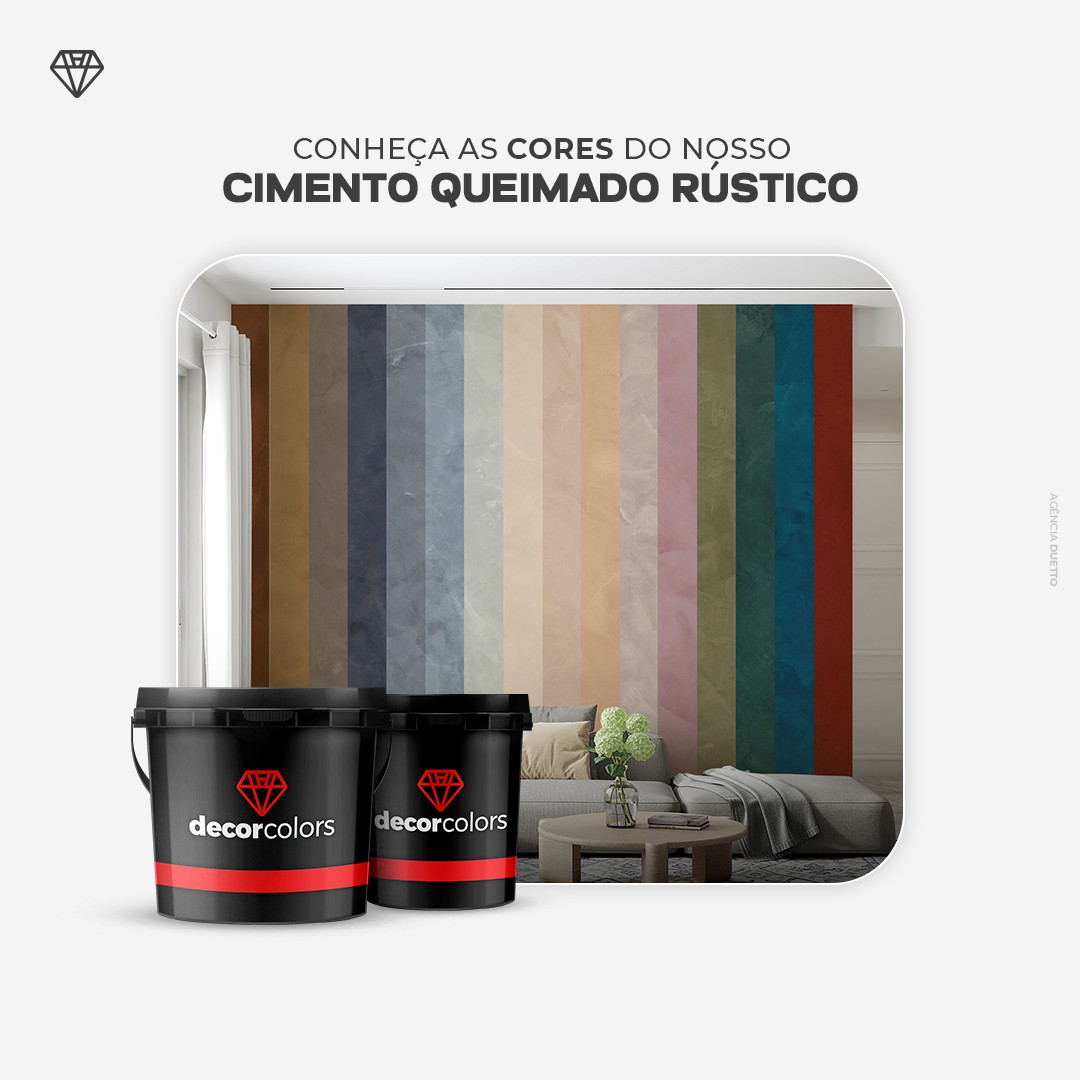cimento queimado rústico decor colors pronto para uso